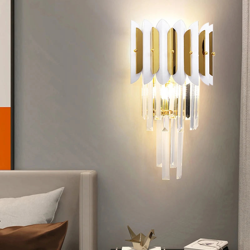 applique murale en cristal post-modernes style nordique simple - vue 6 sur 14