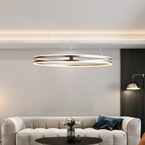 lustre circulaire moderne design créatif pour intérieur lumineux - vue 5 sur 15