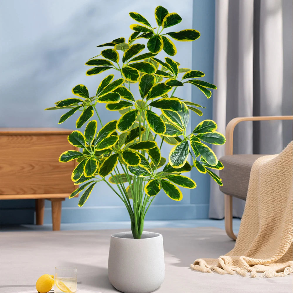 plantes artificielles de palmier et monstera pour décoration intérieure et extérieure - vue 5 sur 12
