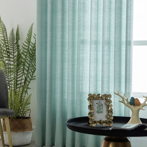 Rideau voile tulle moderne leger pour salon chambre