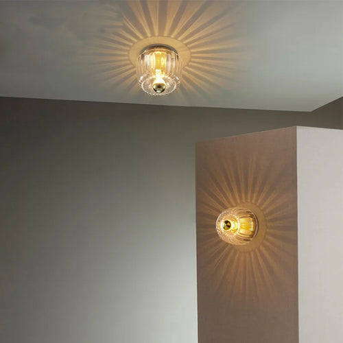 applique murale en verre à lumière chaude romantique pour éclairage intérieur