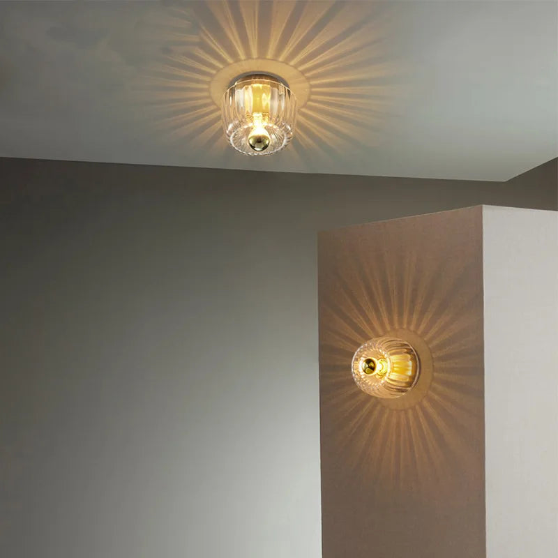 applique murale en verre à lumière chaude romantique pour éclairage intérieur - vue 5 sur 10