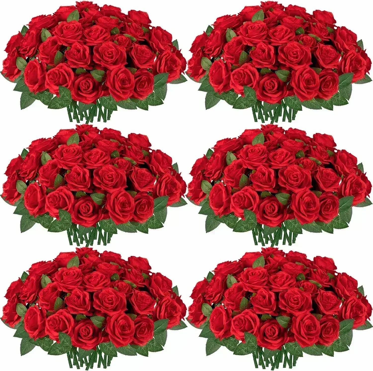 lot de 50 roses artificielles en soie pour décoration et événements festifs - vue 15 sur 24