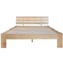 EU STOCK Wooden bed Double bed, headboard, slatted grille -200 x 140cm solid wood FSC Solid wood double bed