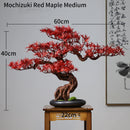 Simulation bonsai trees are suitable for decoration, immortal welcoming pine, green planting, artificial landscape, home, living