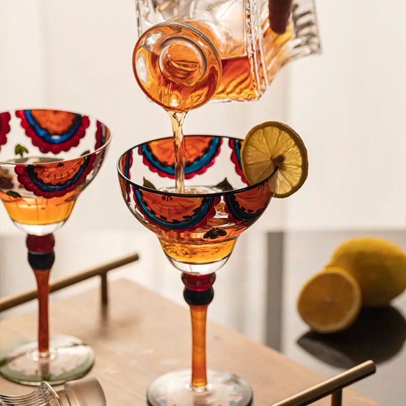 Verre cocktail fait main design artistique 330 ml - vue 4 sur 7