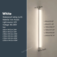 Modern waterproof LED outdoor wall light for garden