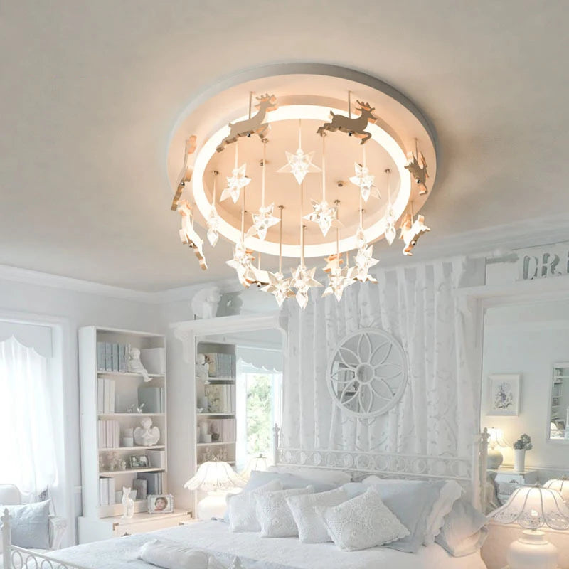 plafonnier étoile à LED pour chambre enfant princesse garçon fille - vue 3 sur 7
