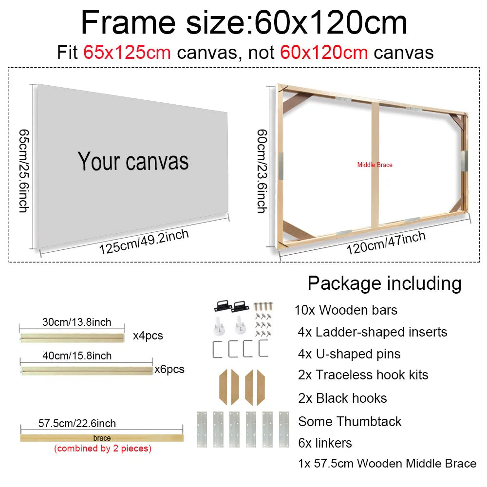 cadre mural en bois pour toiles et peintures décoratives - vue 27 sur 30