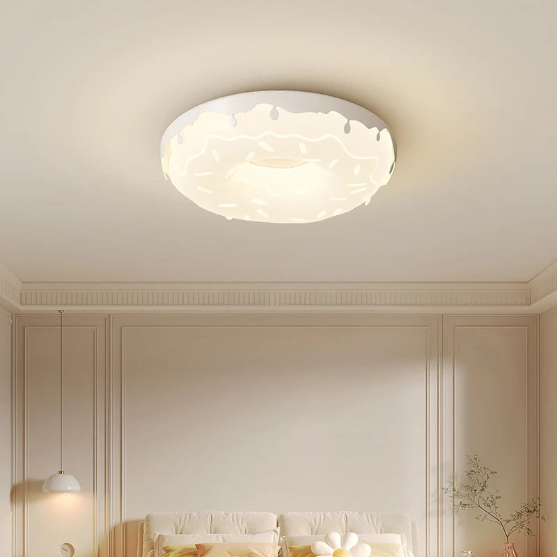 plafonnier donut moderne style girly simple et élégant - vue 5 sur 10