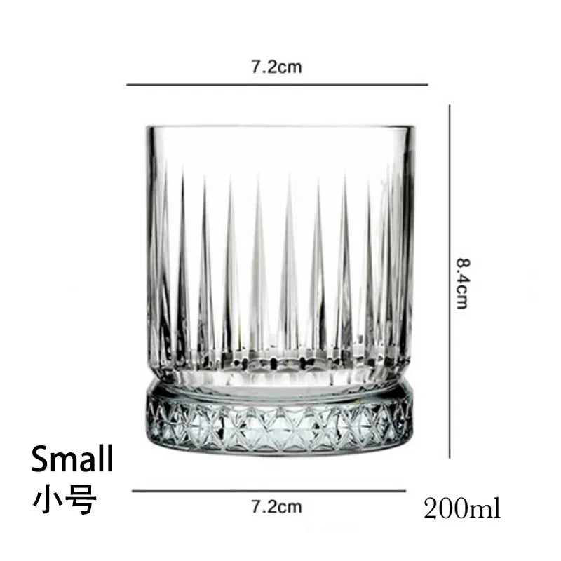 Verres a whisky relief style cristal resistants cocktails