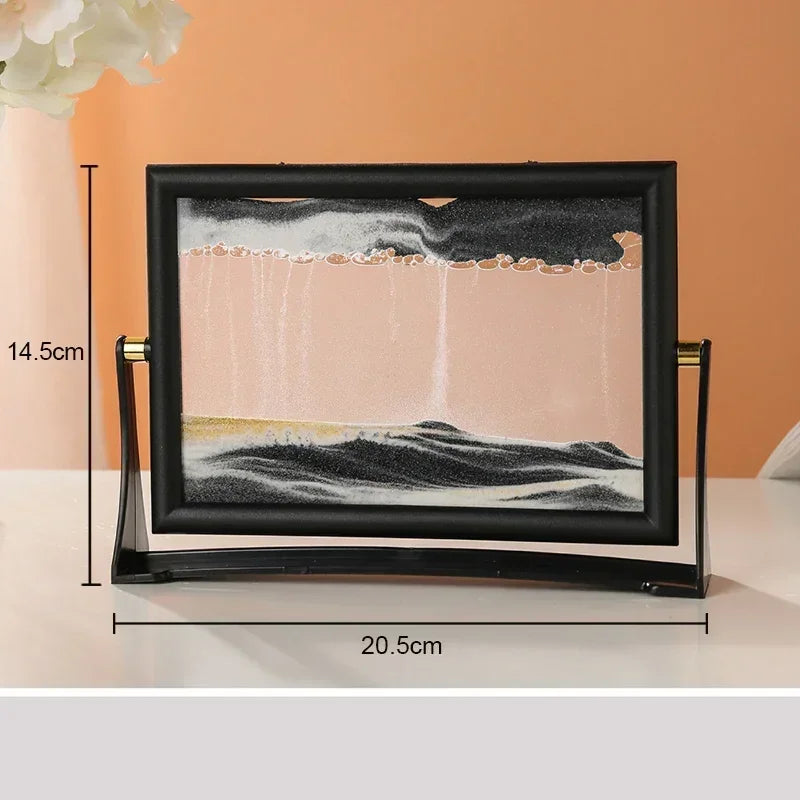 peinture artistique en mouvement sur sable créatif décoratif