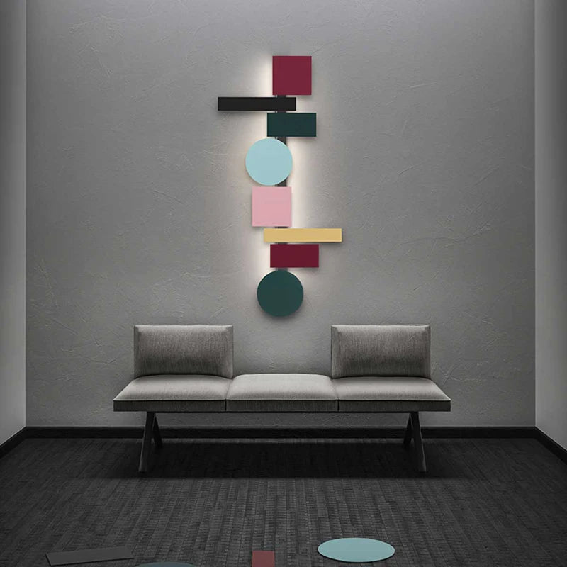 Applique LED design nordique colorée