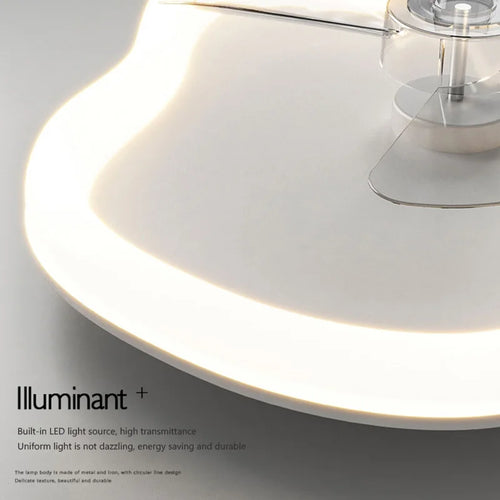 Minimalist Nordic ceiling light with LED and remote control - vue 10 sur 12