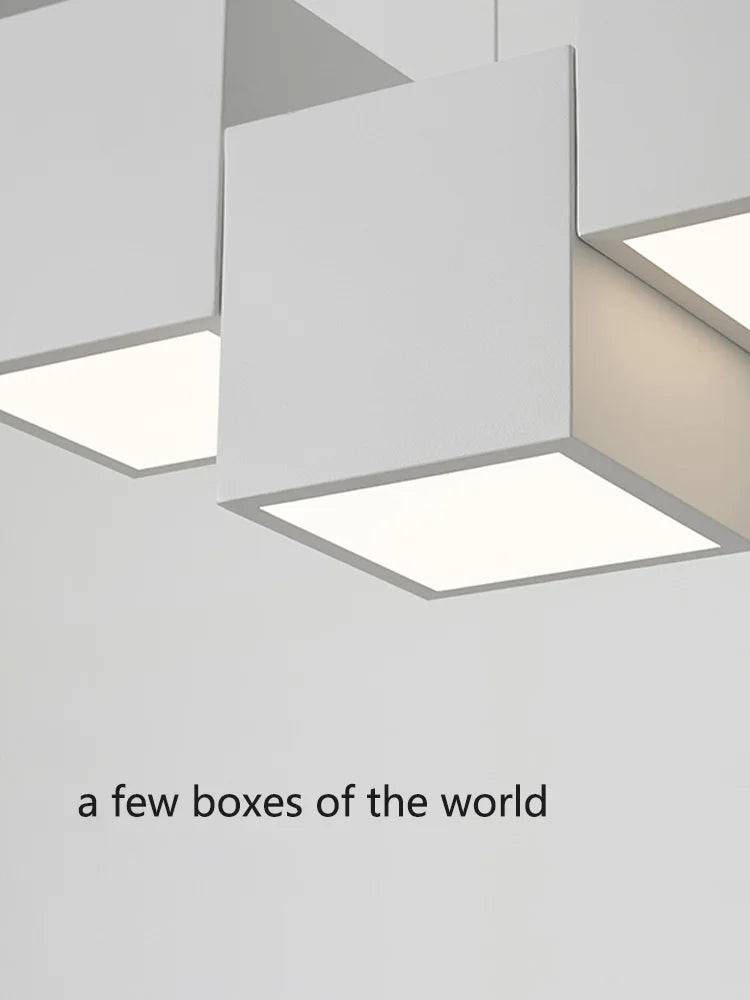 Lampes suspensions salle manger minimalistes modernes bureau géométriques créatives styliste - vue 6 sur 14