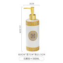 WHYOU-Cermic Liquid Soap Dispensers, Lotion Bottle, Emulsion, Latex Hand Wish Bottles, Light Luxury Bathroom Accessories Set