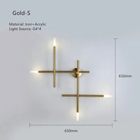 Simple minimalist LED wall light for indoor decor