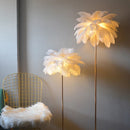 lampadaire romantique à plume art déco gradation 3 températures