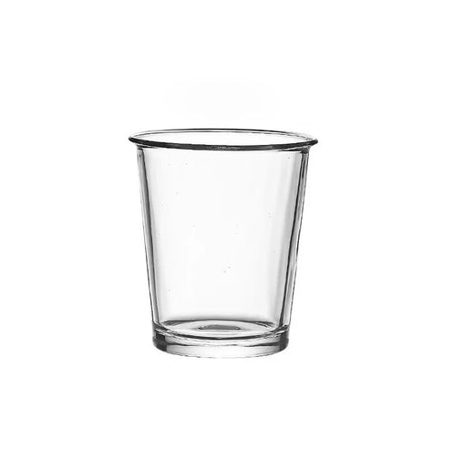 Tasses verre transparent style old fashioned café luxe