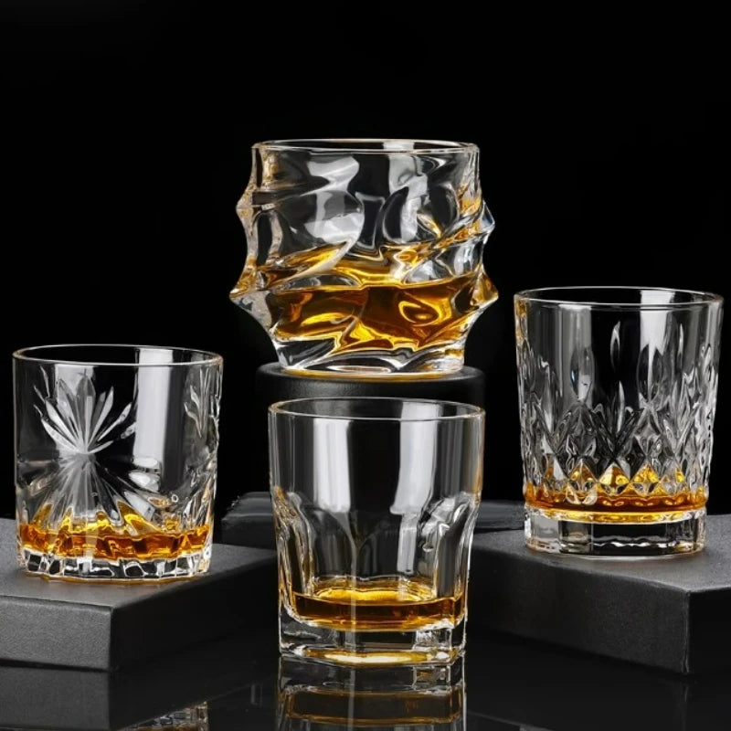 Verres cristal design facette pour bar maison fetes