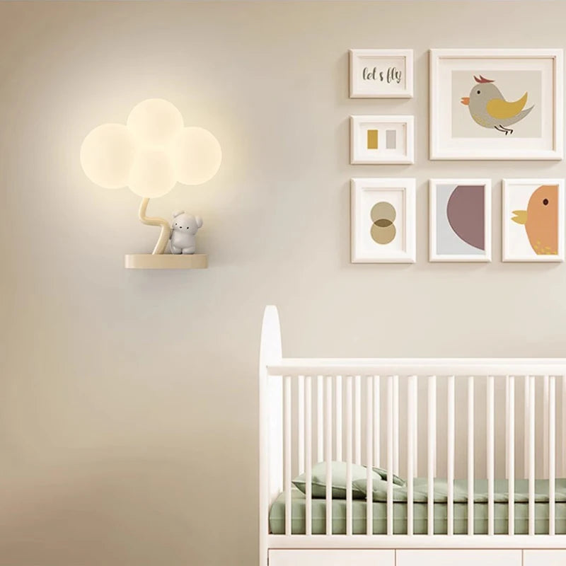 lampe nuage mignonne pour chambre d'enfant animaux et princesses - vue 4 sur 8