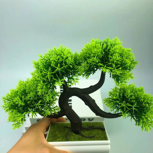 Artificial bonsai plants, small tree flower pots, fake plants, bedroom table decoration flower pots, hotel garden decoration - vue 5 sur 10