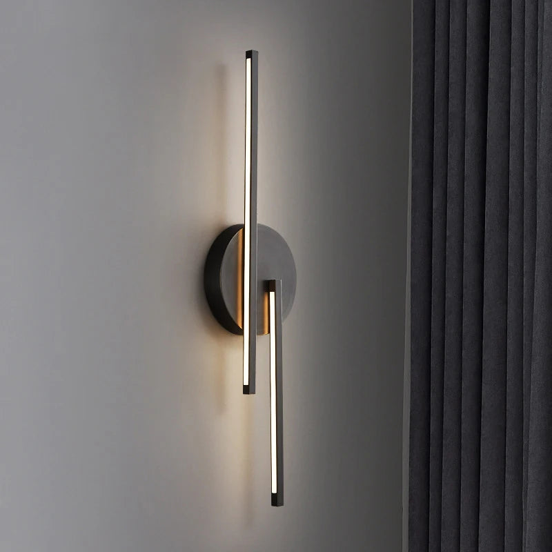 applique murale led minimaliste moderne en laiton - vue 5 sur 10