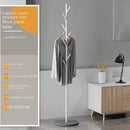 Floor To Floor Bedroom Light Luxury Rock Plate Base Metal Hanger, Marble Scarf and Bag Rack for Entering The Home Coat Rack