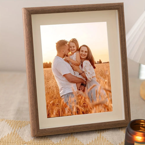 Personalized wooden photo frames, custom photo frame ornaments, simple holiday gifts indoors, commemorate precious memories - vue 6 sur 12