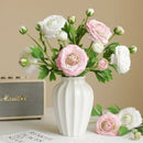 Realistic decorative silk lotus branch artificial flowers