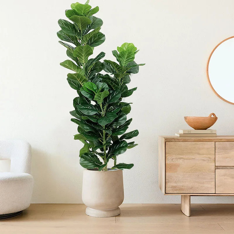 plante artificielle ficus lyrata pour décoration intérieure et extérieure - vue 2 sur 18