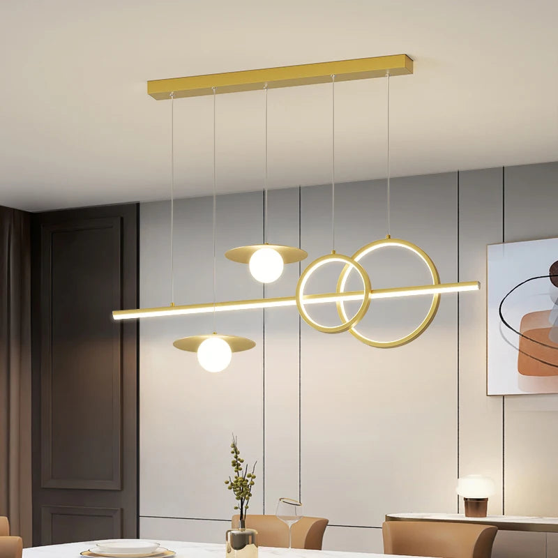 lustre nordique géométrique créatif pour restaurants et bars - vue 6 sur 18