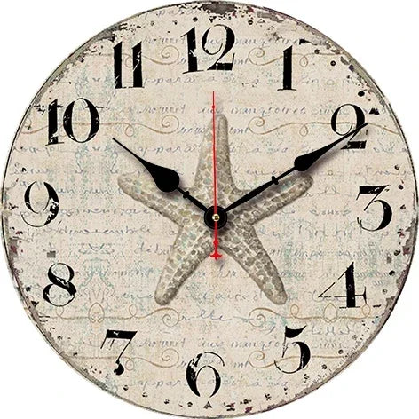 horloge murale rétro silencieuse pour décoration intérieure moderne - vue 16 sur 19