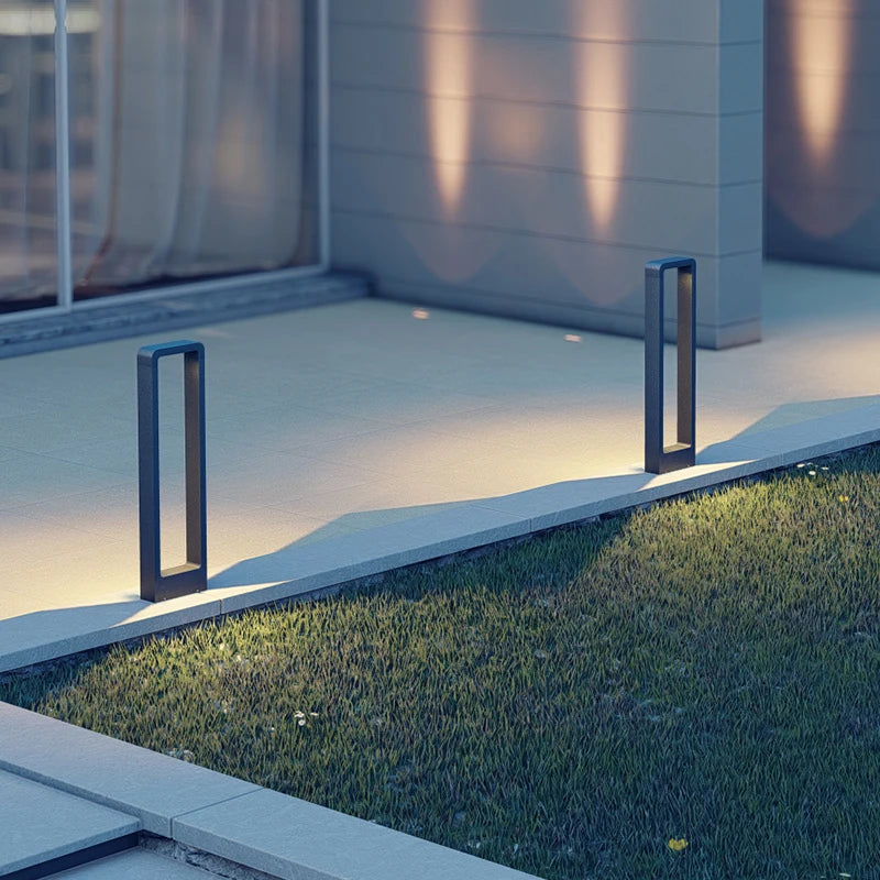 lampe de jardin moderne étanche en aluminium pour extérieur - vue 6 sur 21