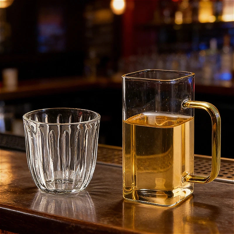 Verres élégants en verre transparent style cocktail polyvalent