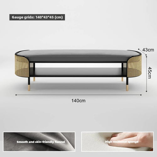 A Bench Can Be Sat At The Door of The Entrance Shoe Change Stool, Cabinet Can and Household Integrated Shoe Stool Furniture - vue 10 sur 11