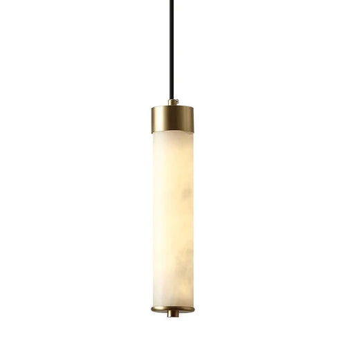 Lustre en laiton et marbre importé - vue 14 sur 19