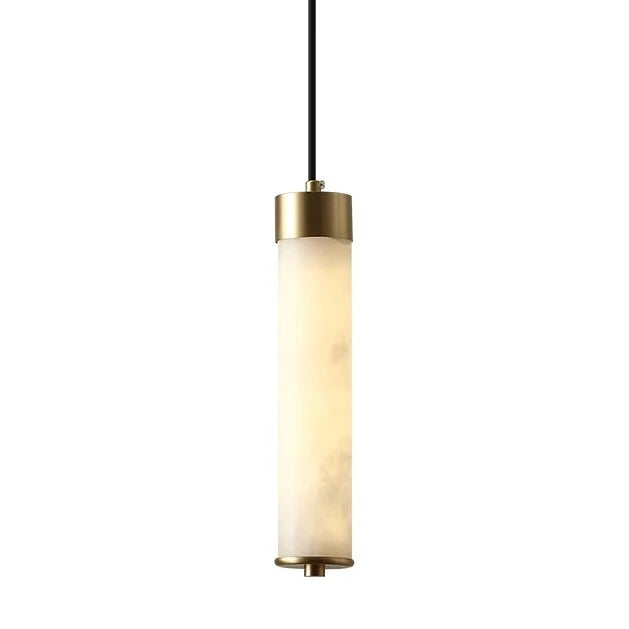 Lustre en laiton et marbre importé - vue 14 sur 19