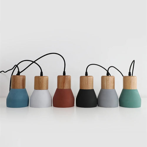 macaron ciment suspension lumières vintage pour restaurant - vue 7 sur 12
