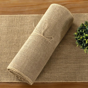 Natural jute table runner rustic farmhouse style