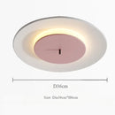 Modern minimalist iron and acrylic ceiling light with colourful LED lighting