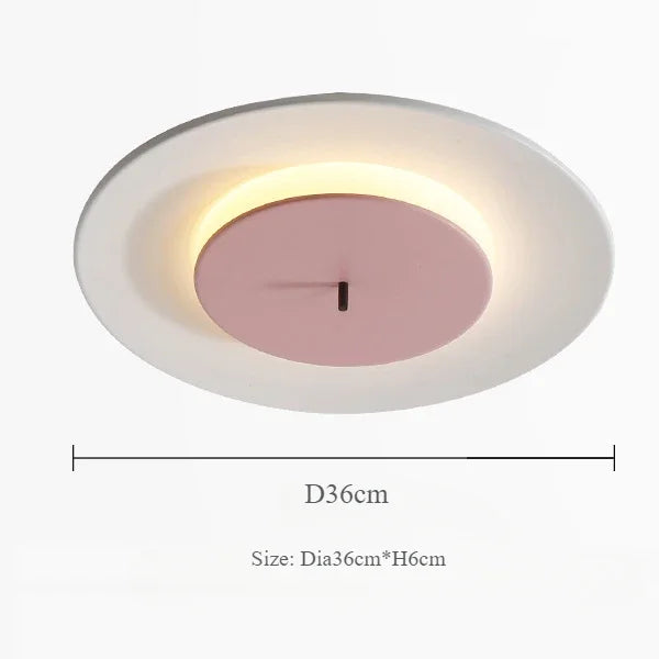 Modern minimalist iron and acrylic ceiling light with colourful LED lighting - vue 12 sur 14