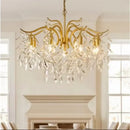lustre moderne en cristal design floral pour décoration intérieure