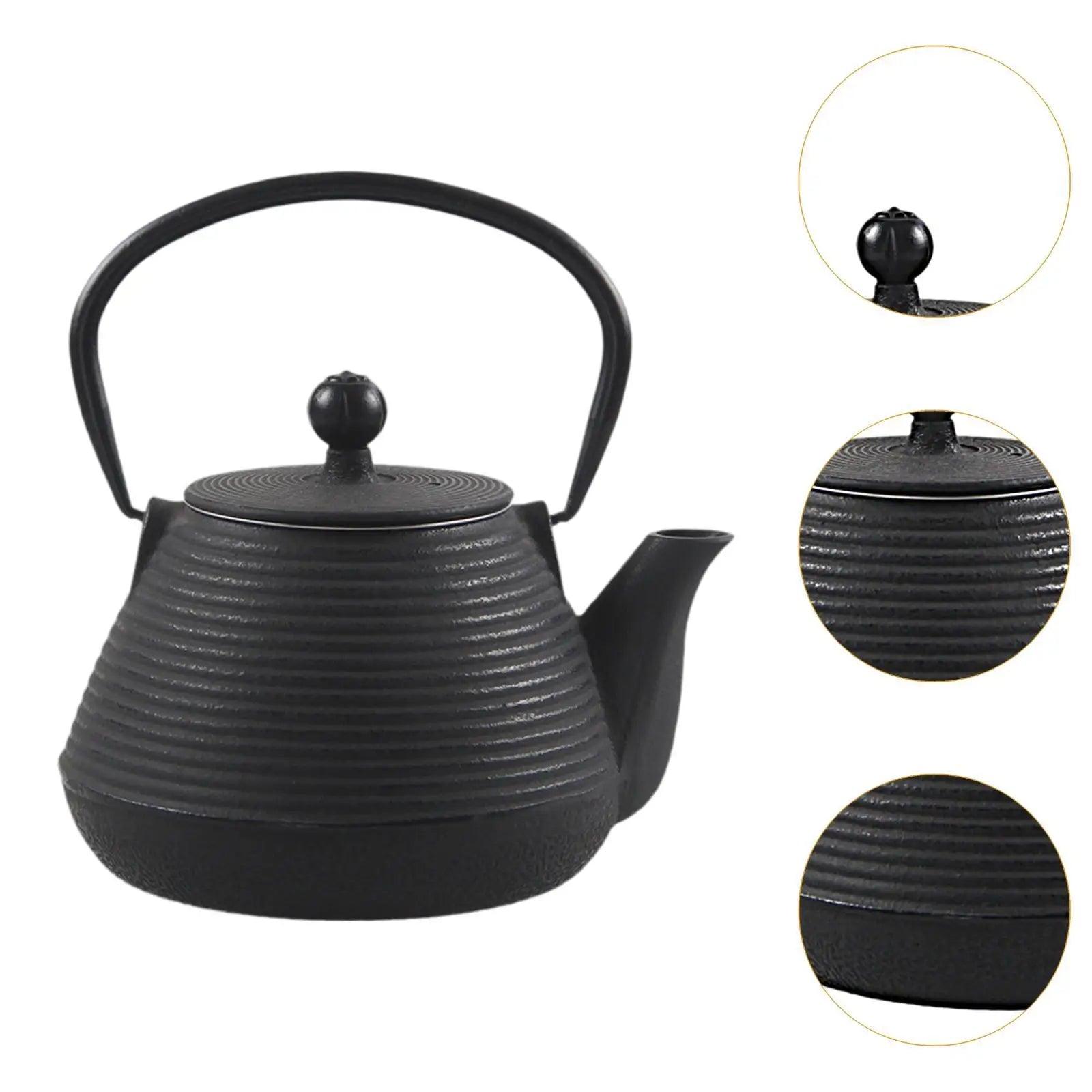 Bouilloire en fonte style japonais 1l avec infuseur - vue 6 sur 7