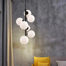 Minimalist Nordic decorative iron and glass ceiling light