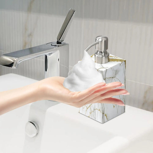 distributeur de lotion en résine durable pour salle de bain