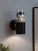 Minimalist decorative cat-shaped LED wall light