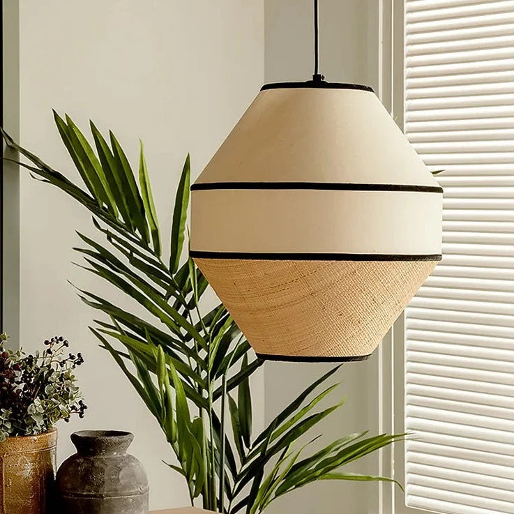 Suspension Bohême Wabi Sabi fait à la main nouveau Design rotin pays américain Euro cuisine restaurants magasins bureau hôtel appartement lampes suspendues - vue 4 sur 10
