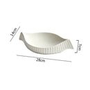Assiettes ceramique double couche forme irreguliere style japonais