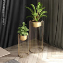Gold Iron Flower Rack Indoor Vertical Plant Stand, Living Room Balcony, Elegant Flowerpot Holder, Modern Home Decor